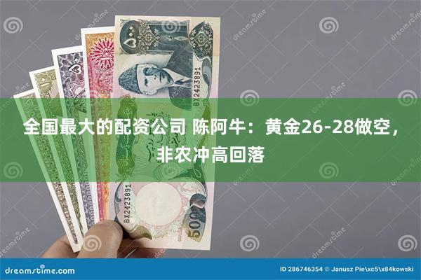 全国最大的配资公司 陈阿牛：黄金26-28做空，非农冲高回落