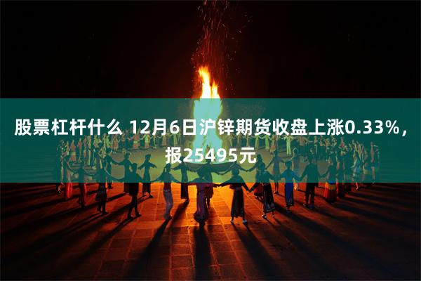 股票杠杆什么 12月6日沪锌期货收盘上涨0.33%，报25495元